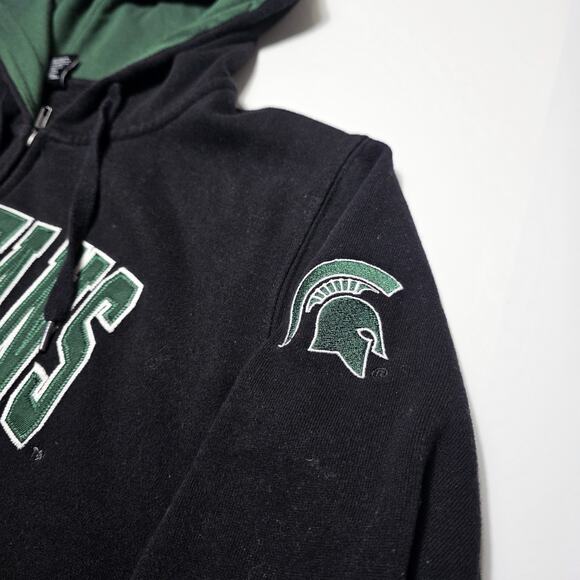 Colosseum Michigan State Spartans Full Zip Hoodie Women’s Medium Embroidered - Picture 3 of 6